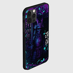 Чехол для iPhone 12 Pro Max Призрачный самурай - неоновый арт, цвет: 3D-черный — фото 2