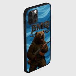 Чехол для iPhone 12 Pro Max ВМФ Медведь с АК-47, цвет: 3D-черный — фото 2