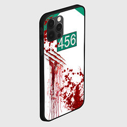 Чехол для iPhone 12 Pro Max Кровавая форма игрока 456 из игры в кальмара, цвет: 3D-черный — фото 2