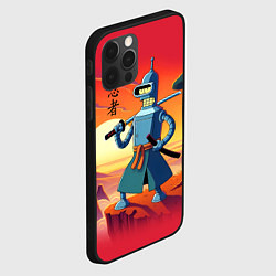 Чехол для iPhone 12 Pro Max Бендер ниндзя в Японском пейзаже, цвет: 3D-черный — фото 2