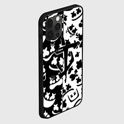Чехол для iPhone 12 Pro Max Doom x Marshmello pattern, цвет: 3D-черный — фото 2