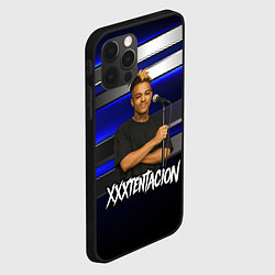 Чехол для iPhone 12 Pro Max XXXTentacion с микрофоном довольный, цвет: 3D-черный — фото 2