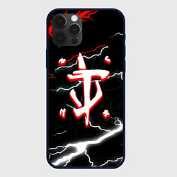 Чехол для iPhone 12 Pro Max Doom шторм текстура, цвет: 3D-черный