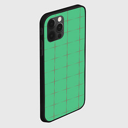 Чехол для iPhone 12 Pro Max Color green stripes, цвет: 3D-черный — фото 2