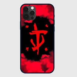 Чехол для iPhone 12 Pro Max Doom огненные краски, цвет: 3D-черный