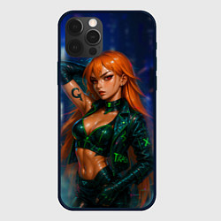 Чехол для iPhone 12 Pro Max Нами киберпанк реализм, цвет: 3D-черный