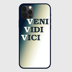 Чехол для iPhone 12 Pro Max Крылатя фраза vvv - градиент, цвет: 3D-черный