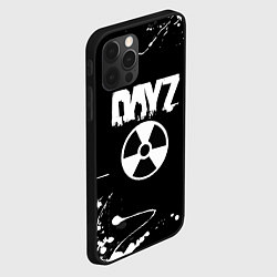 Чехол для iPhone 12 Pro Max Dayz брызги белых красок, цвет: 3D-черный — фото 2