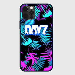 Чехол для iPhone 12 Pro Max Dayz неоновые тропики, цвет: 3D-черный