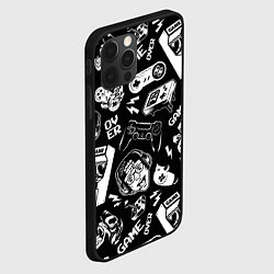 Чехол для iPhone 12 Pro Max Retro gamer pattern, цвет: 3D-черный — фото 2