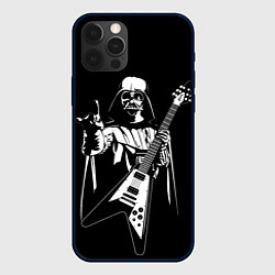 Чехол для iPhone 12 Pro Max Дарт Вейдер рокер, цвет: 3D-черный