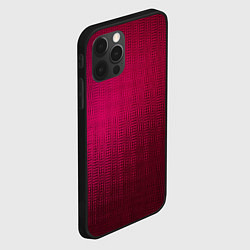 Чехол для iPhone 12 Pro Max Пурпурно-розовый текстура с затемнением, цвет: 3D-черный — фото 2