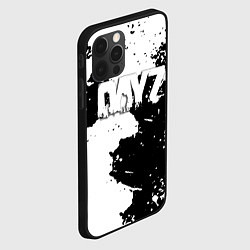 Чехол для iPhone 12 Pro Max Dayz Брызги красок черно белый, цвет: 3D-черный — фото 2
