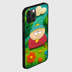 Чехол для iPhone 12 Pro Max Довольный Эрик Картман, цвет: 3D-черный — фото 2