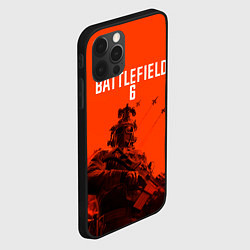 Чехол для iPhone 12 Pro Max Солдат и самолеты Battlefield 6, цвет: 3D-черный — фото 2
