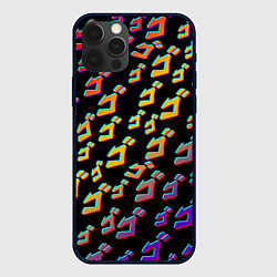 Чехол для iPhone 12 Pro Max JoJo bizarre adventure - glitch, цвет: 3D-черный