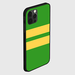 Чехол для iPhone 12 Pro Max Фриск андертейл - полоски на зеленом, цвет: 3D-черный — фото 2