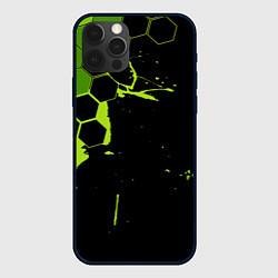 Чехол для iPhone 12 Pro Max Геометрический фон, цвет: 3D-черный