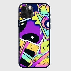 Чехол для iPhone 12 Pro Max Пришелец, цвет: 3D-черный