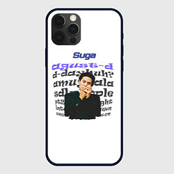 Чехол для iPhone 12 Pro Max Шуга - BTS, цвет: 3D-черный
