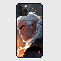 Чехол для iPhone 12 Pro Max Ведьмак в аниме стиле, цвет: 3D-черный