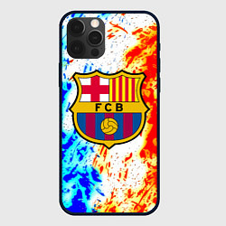 Чехол для iPhone 12 Pro Max Barcelona огненные краски, цвет: 3D-черный