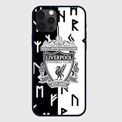 Чехол для iPhone 12 Pro Max Liverpool символы текстура, цвет: 3D-черный