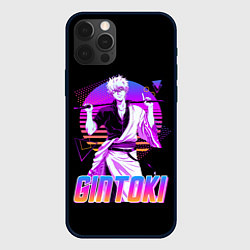 Чехол для iPhone 12 Pro Max Гинтама ретро, цвет: 3D-черный