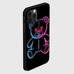 Чехол для iPhone 12 Pro Max Неоновый мишка, цвет: 3D-черный — фото 2
