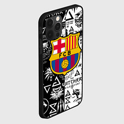 Чехол для iPhone 12 Pro Max Barcelona логотипы ведьмак, цвет: 3D-черный — фото 2