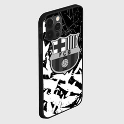 Чехол для iPhone 12 Pro Max Barcelona черно белые птицы, цвет: 3D-черный — фото 2