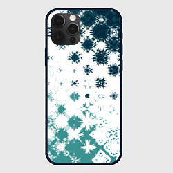 Чехол для iPhone 12 Pro Max Узорчатые пятна по диагонали, цвет: 3D-черный