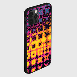 Чехол для iPhone 12 Pro Max Фиолетово-желтая метаморфоза, цвет: 3D-черный — фото 2