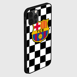 Чехол для iPhone 12 Pro Max Barcelona клетка, цвет: 3D-черный — фото 2