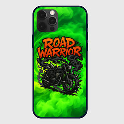 Чехол для iPhone 12 Pro Max Дорожный воин - байк с шипами, цвет: 3D-черный