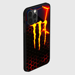 Чехол для iPhone 12 Pro Max Monster energy броня краски, цвет: 3D-черный — фото 2