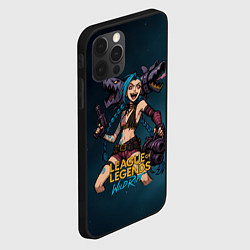 Чехол для iPhone 12 Pro Max League of Legends Jinx, цвет: 3D-черный — фото 2