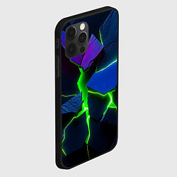 Чехол для iPhone 12 Pro Max Neon tile, цвет: 3D-черный — фото 2