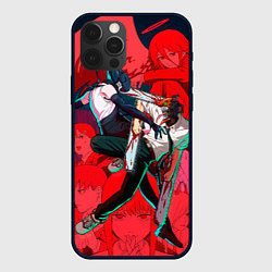 Чехол для iPhone 12 Pro Max Битва с Резе Человек бензопила, цвет: 3D-черный