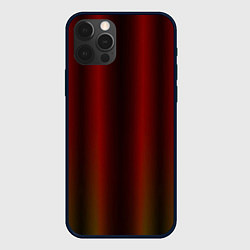 Чехол для iPhone 12 Pro Max Neon red orange lines, цвет: 3D-черный