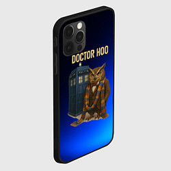 Чехол для iPhone 12 Pro Max Doctor Hoo сова у телефонной будки, цвет: 3D-черный — фото 2