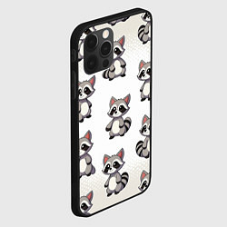 Чехол для iPhone 12 Pro Max Много енотов, цвет: 3D-черный — фото 2