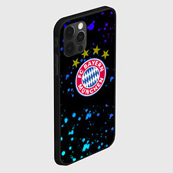 Чехол для iPhone 12 Pro Max Бавария Мюнхен неоновые краски, цвет: 3D-черный — фото 2