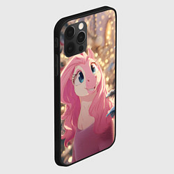 Чехол для iPhone 12 Pro Max Удивленная лошадка - Новый год, цвет: 3D-черный — фото 2