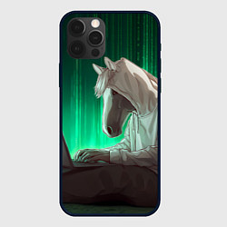 Чехол для iPhone 12 Pro Max Хакер лошадь, цвет: 3D-черный