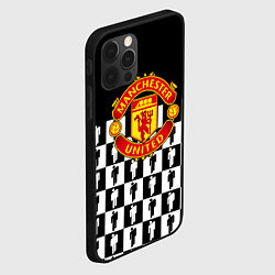 Чехол для iPhone 12 Pro Max Манчестер Юнайтед люди паттерн, цвет: 3D-черный — фото 2