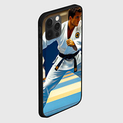Чехол для iPhone 12 Pro Max Дзюдоист на татами, цвет: 3D-черный — фото 2