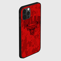 Чехол для iPhone 12 Pro Max NBA Bulls, цвет: 3D-черный — фото 2