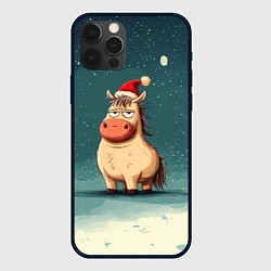 Чехол для iPhone 12 Pro Max Забавная мем - лошадка, цвет: 3D-черный