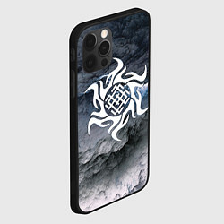 Чехол для iPhone 12 Pro Max Славянский символ оберег белобог, цвет: 3D-черный — фото 2